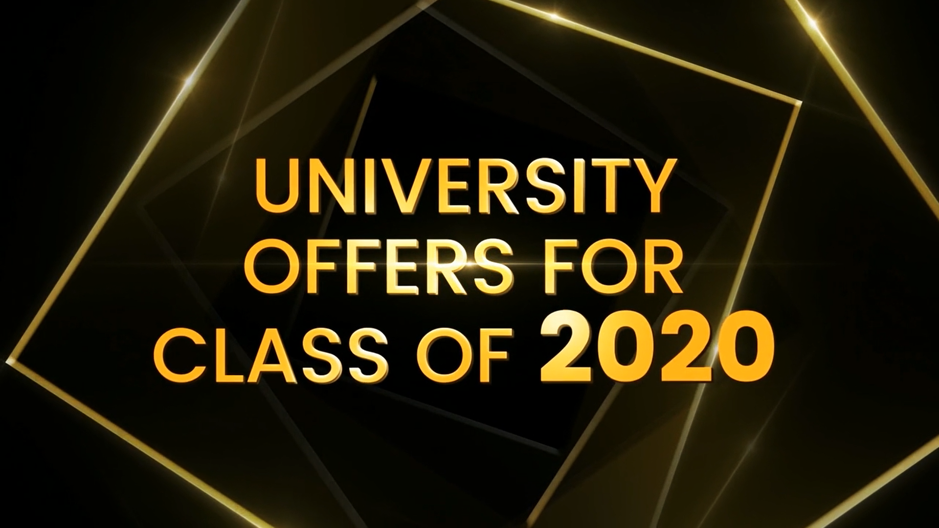 University Offers for Class of 2020