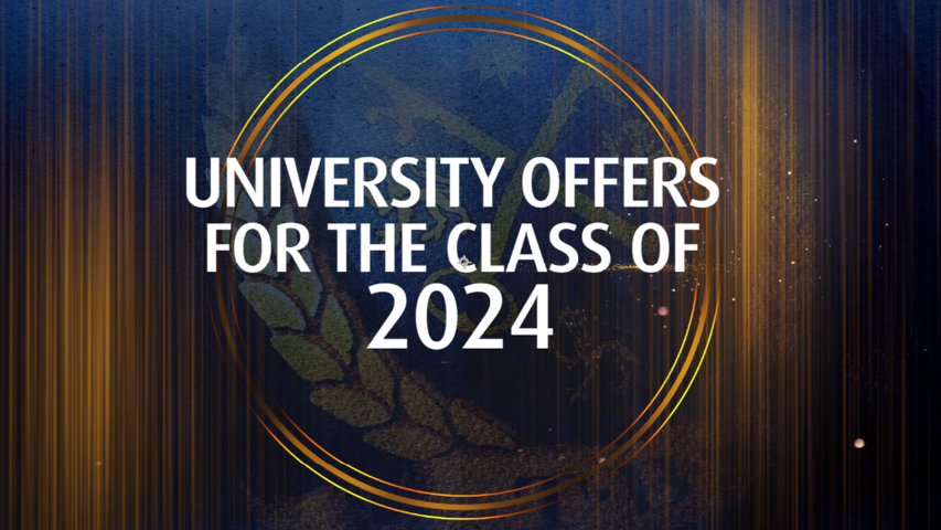 University Offers For the Class of 2024